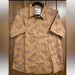 Peau De Loup T Rex Button Up Size 14